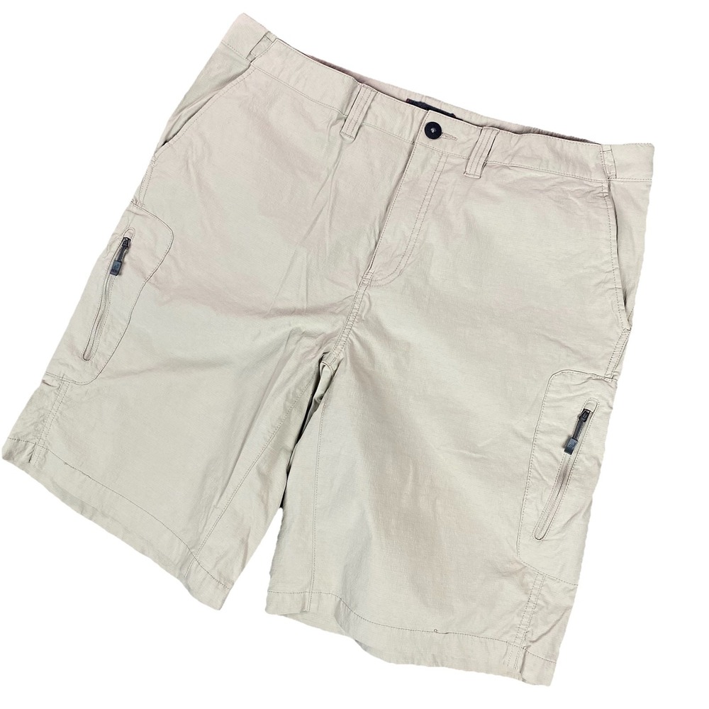 Gramicci Live Free Shorts Mens 38 Beige Nylon Hiking Gorpcore Outdoor Utility - Picture 12 of 16